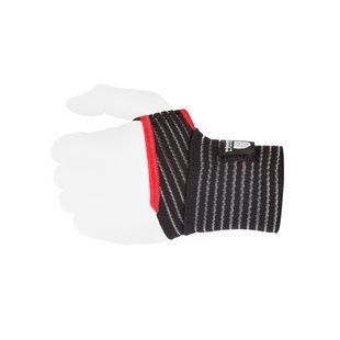 Кистьові бинти Power System PS-6000 Elastic Wrist Support Black/Red (пара) PS-6000_Black фото