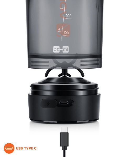 Шейкер спортивний електричний&nbsp;VOLTRX&nbsp;Gallium 700 мл.&nbsp;Tritan Orange Gallium_Orange фото