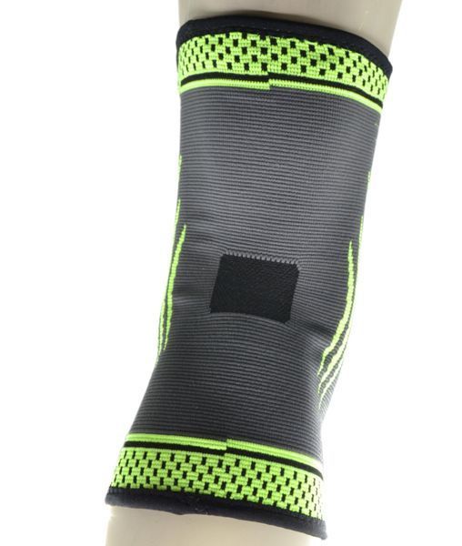 Компресійний наколінник MadMax MFA-284 3D Compressive knee support Dark grey/Neon green S MFA-284_S фото