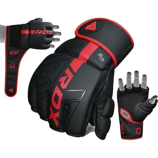 Рукавиці для ММА RDX F6 KARA Matte Red M GGR-F6MR-M фото
