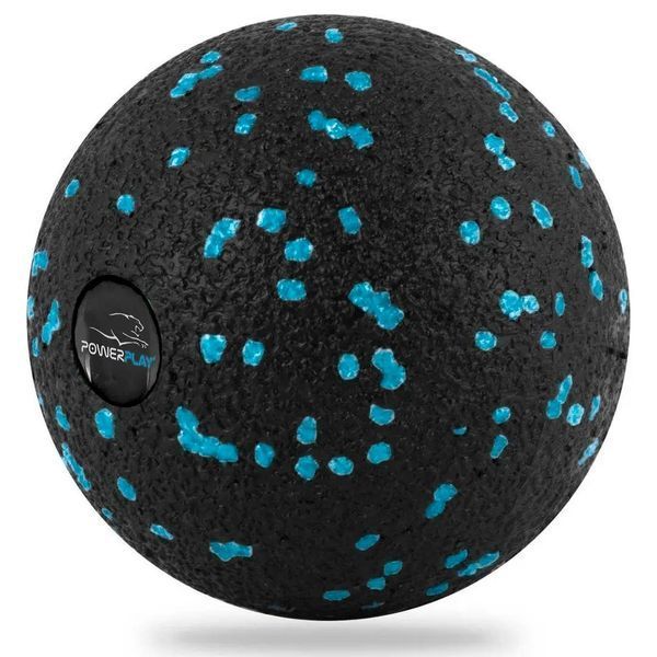 Масажний м'яч PowerPlay PP-4350 Epp Massage Ball (d8) Чорно/Блакитний PP-4350_Cyan_d8 фото