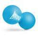 Масажний силіконовий подвійний м'яч PowerPlay PP-4355 Silicone Lacrosse Peanut Ball (6.3*12.6см.) Синій PP-4355_Blue фото 2