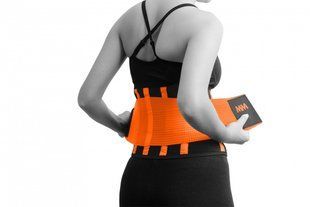 Пояс компресійний MadMax MFA-277 Slimming belt Black/neon orange S MFA-277-ORG_S фото