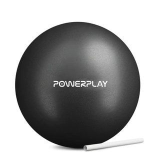М'яч для пілатесу, йоги та реабілітації PowerPlay PP_4415 Body Shape Ball 22 см Чорний PP_4415_Black фото