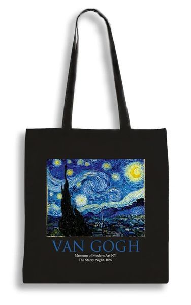 Екошопер чорний VAN GOGH - Зоряна ніч 10311022653 фото