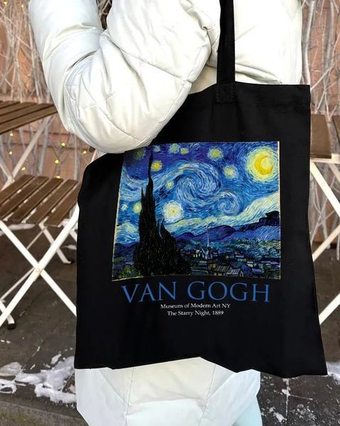 Екошопер чорний VAN GOGH - Зоряна ніч 10311022653 фото