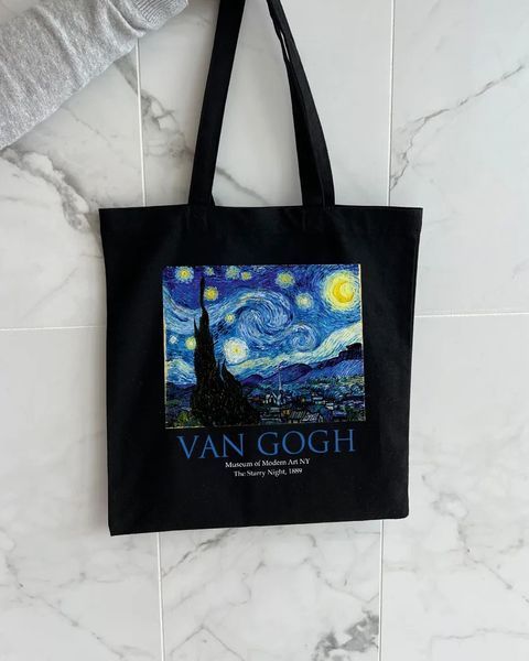 Екошопер чорний VAN GOGH - Зоряна ніч 10311022653 фото