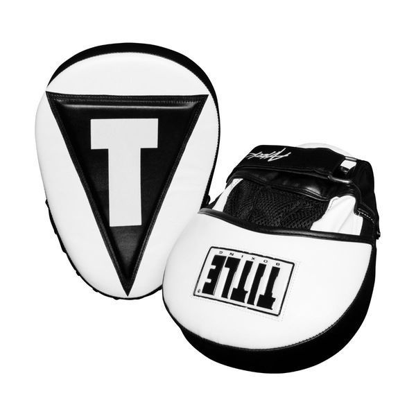 Лапи боксерські TITLE Boxing Attack &ldquo;Big-T&rdquo; Punch Mitts 2.0 White/Black AAPM2 WH/BK фото
