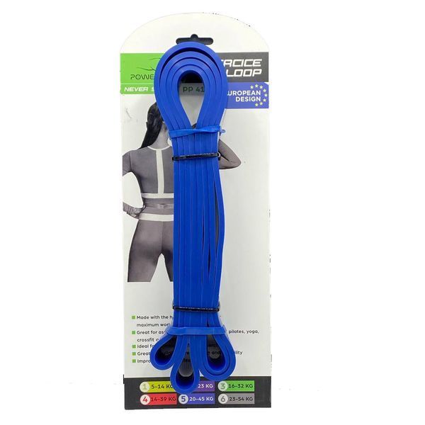 Еспандер-петля (гумка для фітнесу і кроссфіту) PowerPlay 4115 Power Band Синя (20-45kg) PP_4115_Blue_(20-45kg) фото