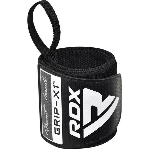 Бинти для зап'ясть (кистьові бинти) RDX WR11 GYM Wrist Wrap Black/Grey WAH-WR11BG фото