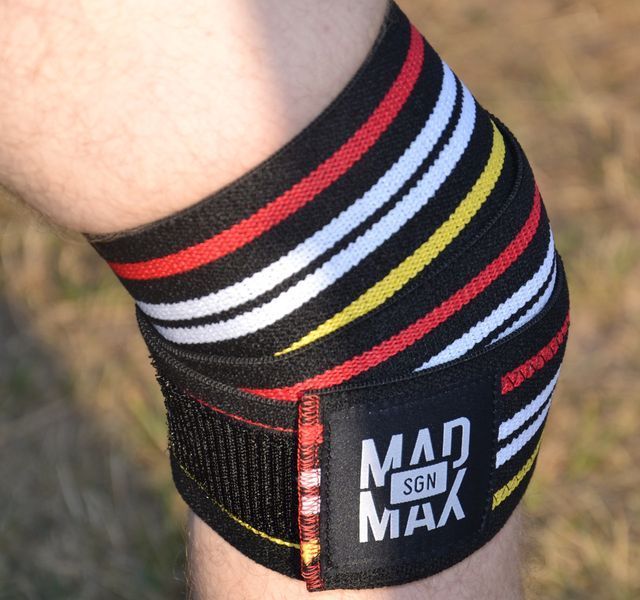 Бинти на коліна MadMax MFA-292 Knee Wraps Black MFA-292-U фото