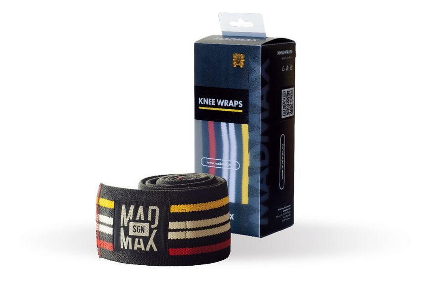 Бинти на коліна MadMax MFA-292 Knee Wraps Black MFA-292-U фото