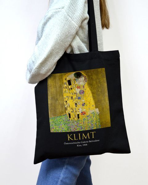 Екошопер чорний KLIMT - Поцілунок 10311023255 фото