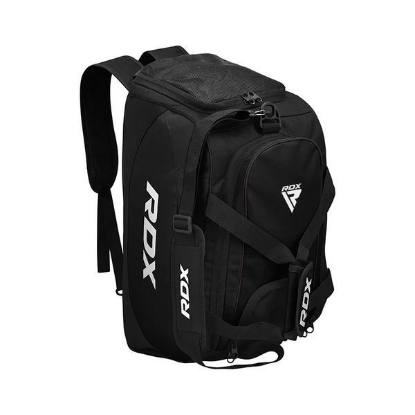 Спортивна сумка RDX R1 Duffel Bag with Backpack Straps Black/White GKB-R1BW фото
