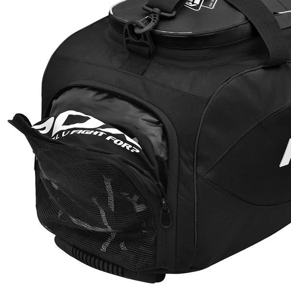 Спортивна сумка RDX R1 Duffel Bag with Backpack Straps Black/White GKB-R1BW фото