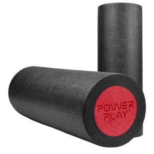Масажний ролик (роллер) гладкий PowerPlay 4021 Fitness Roller Чорно-червоний (45x15см.) PP_4021_Bl/Red_(45*15) фото