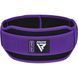 Пояс для важкої атлетики RDX RX5 Double Belt неопреновий Purpel XS WBD-RX5PR-XS фото 6