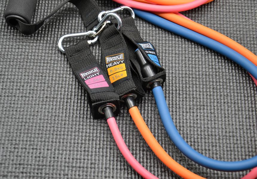 Набір трубчастих еспандерів PowerPlay PP-4101 Expander Tube Set 3шт. (до 18,2 кг.) PP-4101_3set фото