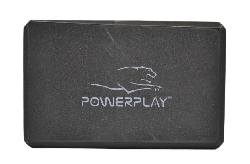 Блок для йоги PowerPlay 4006 Yoga Brick Чорний PP_4006_Black фото