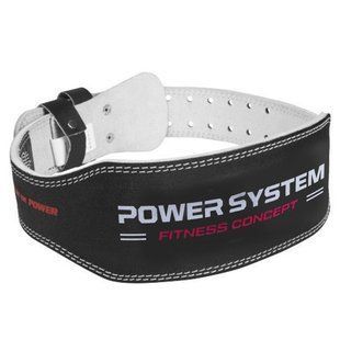 Пояс для важкої атлетики Power System PS-3100 Power шкіряний Black M PS-3100_M_Black фото