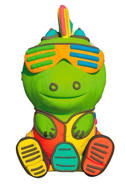 Набір легкого стрибаючого пластиліну Pino Friend Дракончик РОККІ ТМ Moon light clay 70060 10311006526 фото