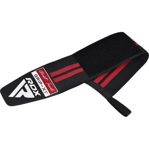 Бинти для зап'ясть (кистьові бинти) RDX GYM WRIST WRAP R11 BLACK/RED WAH-WR11BR фото