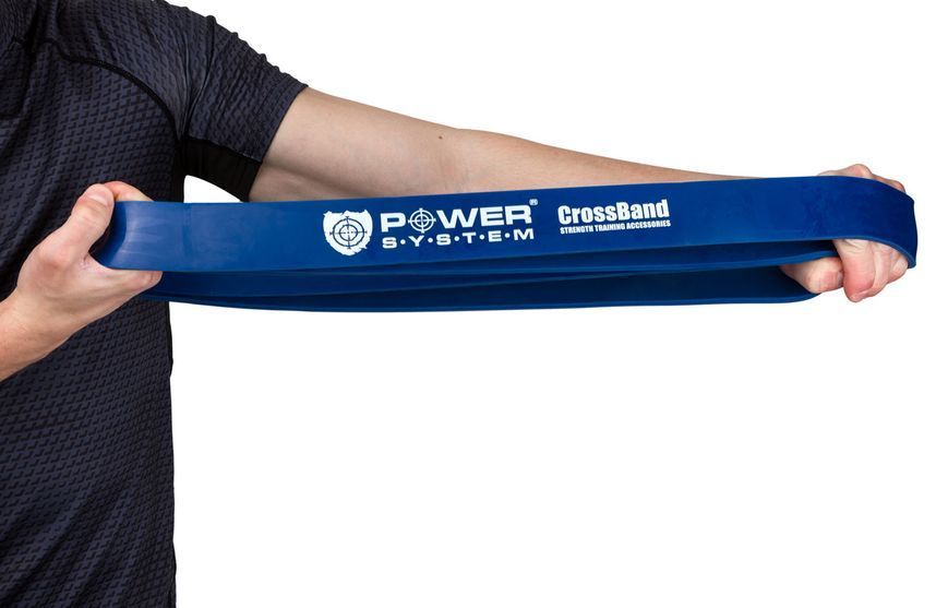 Еспандер-петля (гумка для фітнесу і кроссфіту) Power System PS-4054 CrossFit Level 4 Blue (опір 22-50 кг) PS-4054_Blue фото