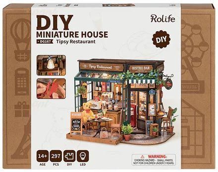 Конструктор 3D міні-будинок Robotime Rolife Coffe&Bar DG167 DG167 фото