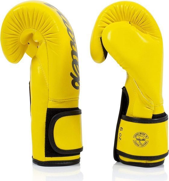 Боксерські рукавиці Fairtex BGV14 Yellow 10 унцій (бинти в комплекті) BGV14_10oz_Yellow фото