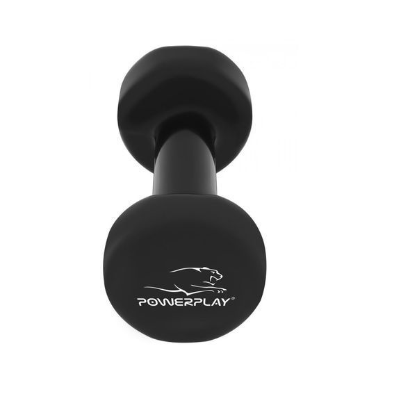 Гантелі вінілові PowerPlay 4125 Achilles 2*5 кг. Чорні (пара - 2шт.) PP_4125_5kg_2in фото