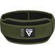 Пояс для важкої атлетики RDX RX5 Double Belt неопреновий Army Green M WBD-RX5AG-M фото 3