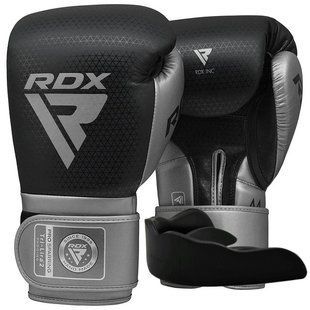 Боксерські рукавиці RDX MARK PRO SPARRING TRI LIRA 2 SILVER-16 унцій (капа в комплекті) BGM-PSTL2S-16OZ фото