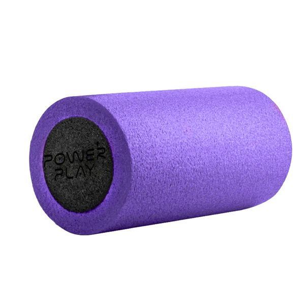 Масажний ролик (роллер) гладкий PowerPlay 4021 Fitness Roller Чорно-фіолетовий (30x15см.) PP_4021_BL/Purple_(30*15) фото