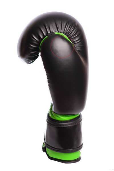 Боксерські рукавиці PowerPlay 3004 JR Classic Чорно-Зелені 8 унцій PP_3004JR_8oz_Black/Green фото