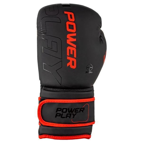 Боксерські рукавиці PowerPlay 3024 Ultra Mat Чорно-Червоні 8 унцій PP_3024_8oz_Bl/Red фото