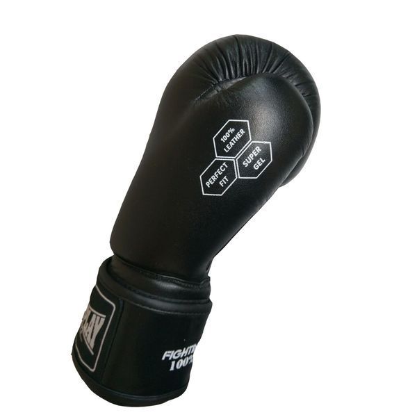 Боксерські рукавиці PowerPlay 3088 Impulse Чорні (натуральна шкіра) 10 унцій PP_3088_10oz_Black фото