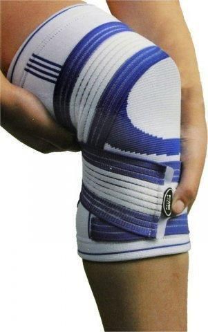 Наколінник Power System PS-6008 Knee Support Pro Blue/White (1шт.) S/M PS-6008_S/M_White-Blue фото