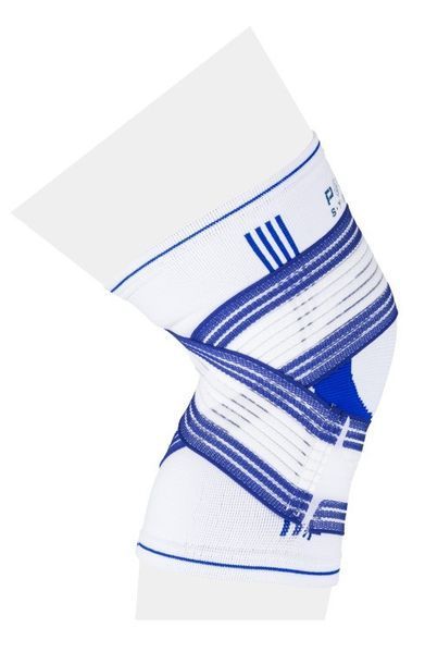 Наколінник Power System PS-6008 Knee Support Pro Blue/White (1шт.) S/M PS-6008_S/M_White-Blue фото