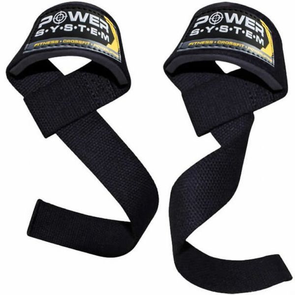 Лямки для тяги Power System PS-3400 Power Straps Black/Yellow PS-3400_Bl/Yellow фото