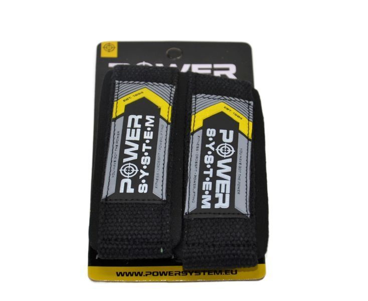 Лямки для тяги Power System PS-3400 Power Straps Black/Yellow PS-3400_Bl/Yellow фото