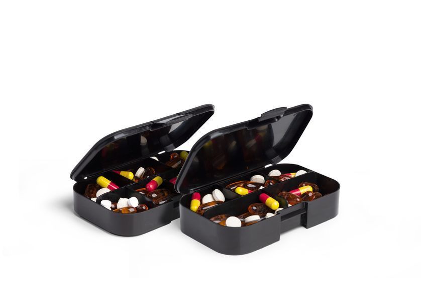 Таблетниця Smartshake Pillbox Organiser 2-pack Black 80109201 фото