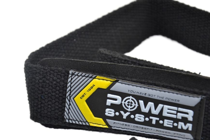 Лямки для тяги Power System PS-3400 Power Straps Black/Yellow PS-3400_Bl/Yellow фото