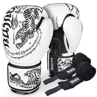 Боксерські рукавиці Phantom Muay Thai White 10 унцій (бинти в подарунок) PHBG2495-10 фото