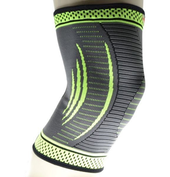 Компресійний наколінник MadMax MFA-284 3D Compressive knee support Dark grey/Neon green M MFA-284_M фото