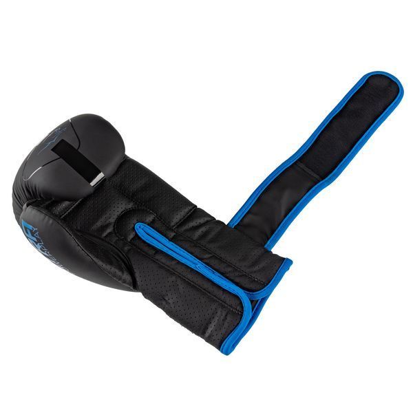 Боксерські рукавиці PowerPlay 3024 Ultra Mat Чорно-Темно сині 14 унцій PP_3024_14oz_Bl/Navy фото