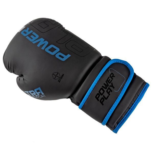 Боксерські рукавиці PowerPlay 3024 Ultra Mat Чорно-Темно сині 12 унцій PP_3024_12oz_Bl/Navy фото