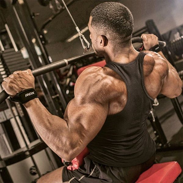 Лямки для тяги RDX S4 Gym Cotton Gel Straps Blue Plus WAC-S4U+ фото