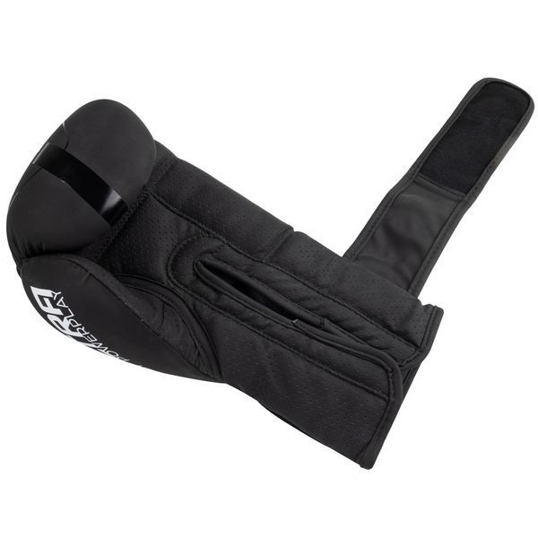 Боксерські рукавиці PowerPlay 3024 Ultra Mat Чорно-Білі 14 унцій PP_3024_14oz_Bl/White фото