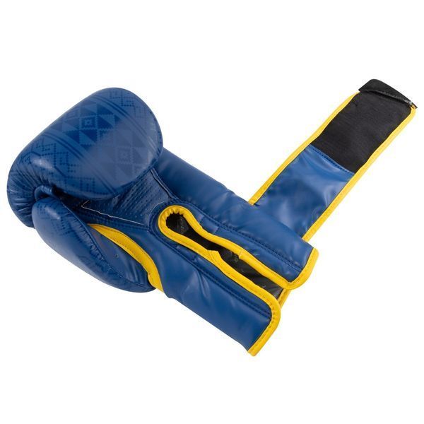 Боксерські рукавиці PowerPlay 3021 Ukraine Синьо-Жовті 12 унцій PP_3021_12oz_Blue-Yellow фото