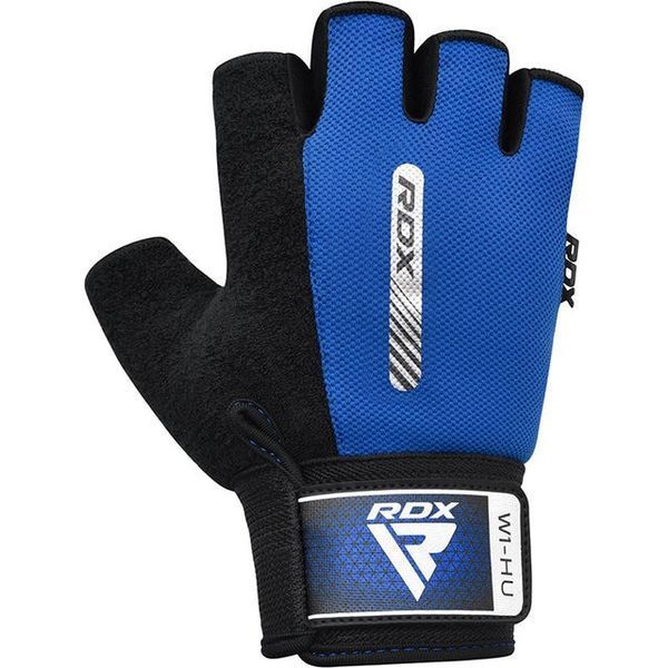 Рукавички для фітнесу RDX W1 HALF BLUE-S WGA-W1HU-S фото